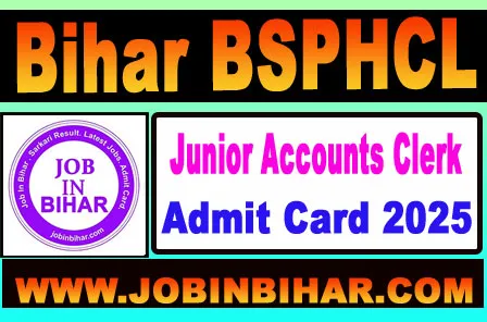 BSPHCL Junior Accounts Clerk Result 2025 Score Card Download
