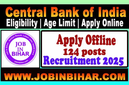 Central Bank of India Recruitment 2025: 7वीं/10वीं पास Central Bank of India Recruitment 2025 notification