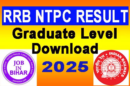 RRB NTPC Graduate Level Result 2025 Score Card Download