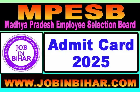 MPESB Group 1 Sub Group 3 Result 2025 Download