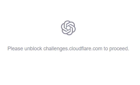 ChatGPT Cloudflare Error Message Screen Global Outage