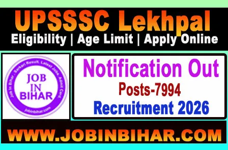  UP Lekhpal Online Form 2025