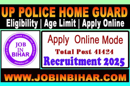 UP Police Home Guard Recruitment 2025 notification