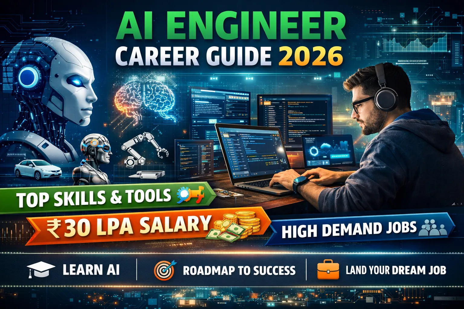 AI Engineer Career Guide 2026 Salary Skills Roadmap