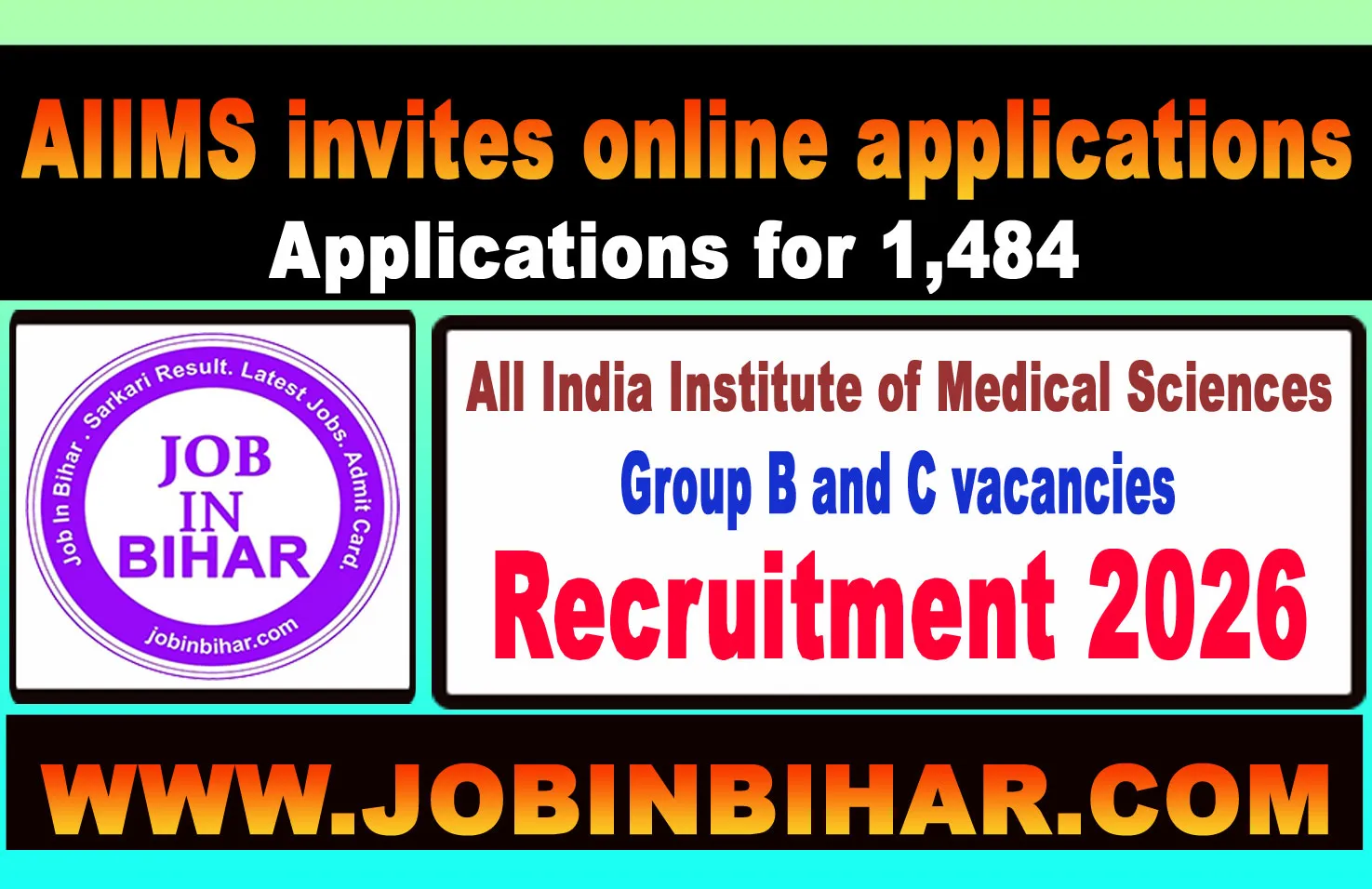 AIIMS CRE-5 Common Recruitment Examination Registration 