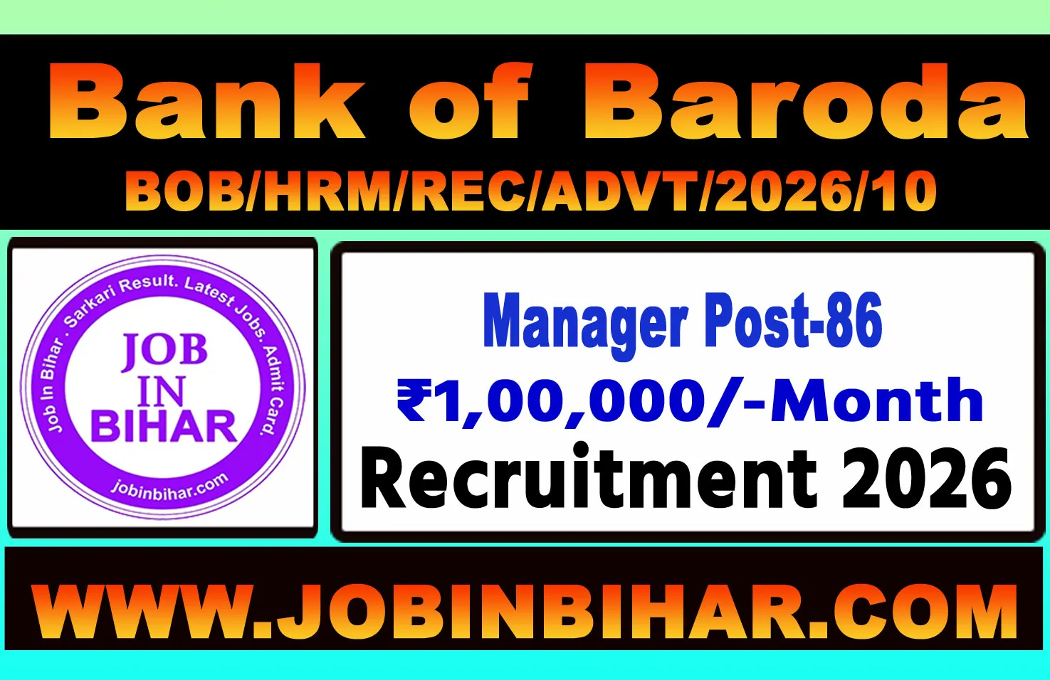 Bank of Baroda Specialist Officers Recruitment Dashboard