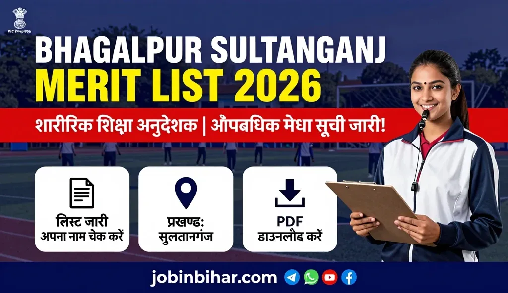 Bhagalpur Sultanganj Physical Education Instructor Merit Lis