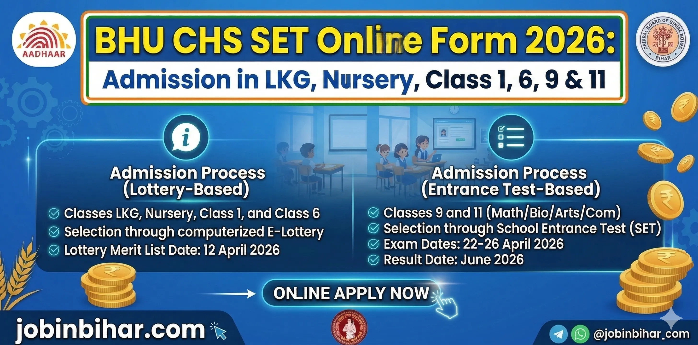 BHU CHS SET 2026 Admission: Online Form & Exam Date