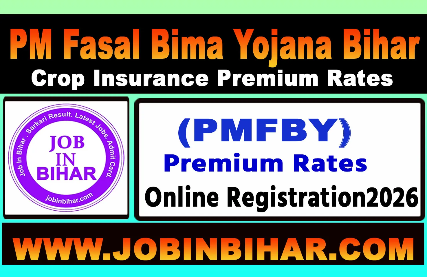 Bihar Government PM Fasal Bima Yojana Online Portal Log In