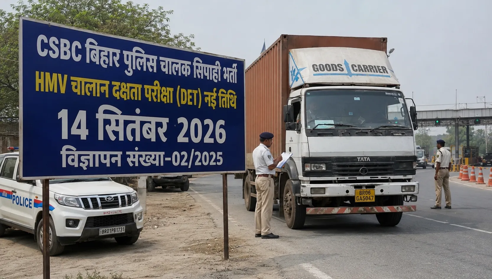 Bihar Police Driver Constable HMV DET New Date 2026 Notice