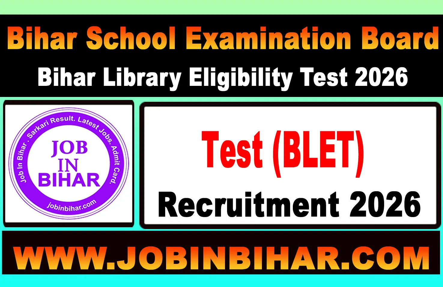 Bihar Library Eligibility Test BLET 2026 Online Form