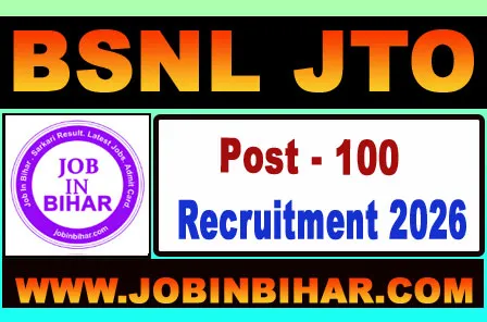 BSNL Junior Telecom Officer JTO Recruitment 2026 Notice