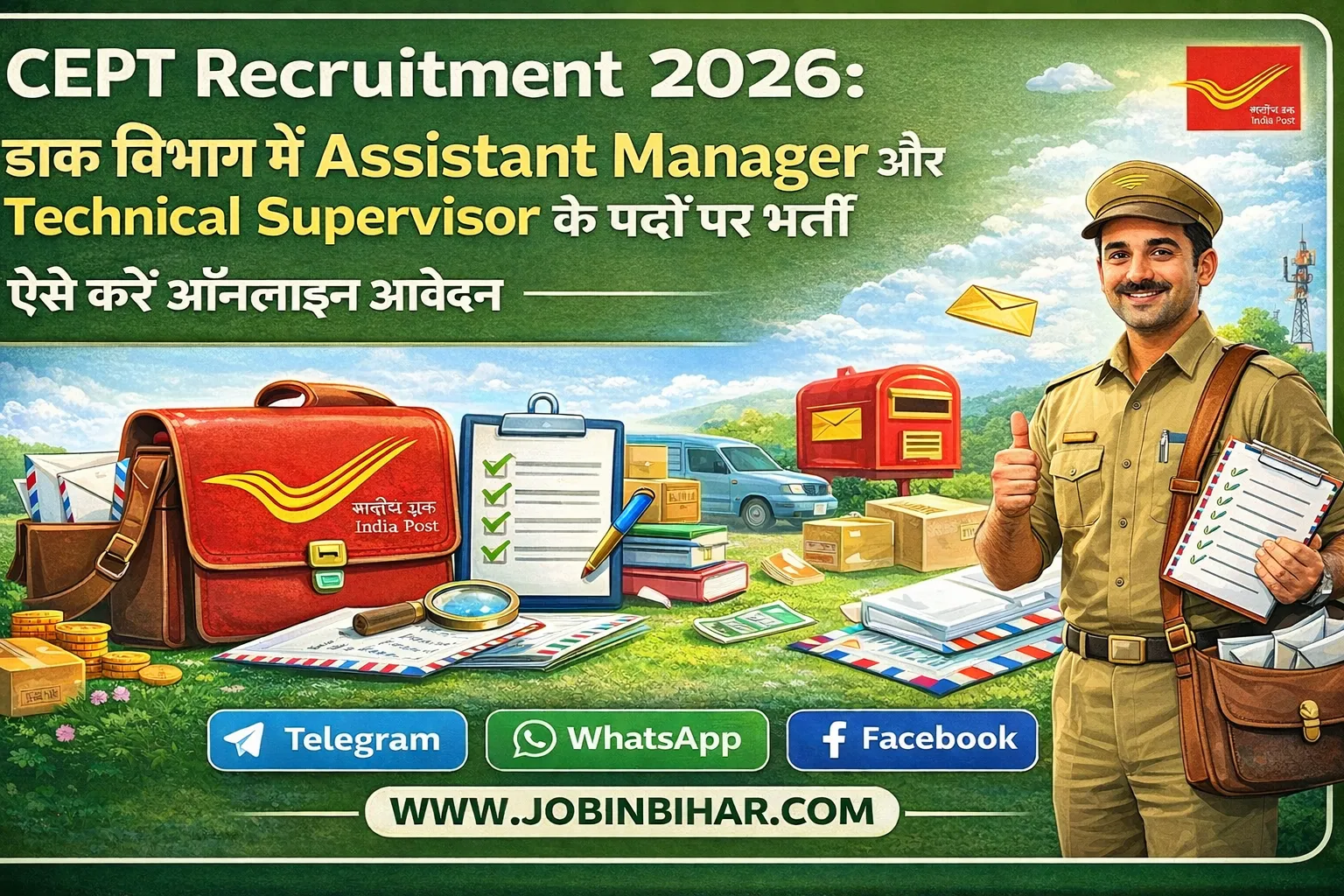 CEPT Recruitment 2026 Online Application Notification