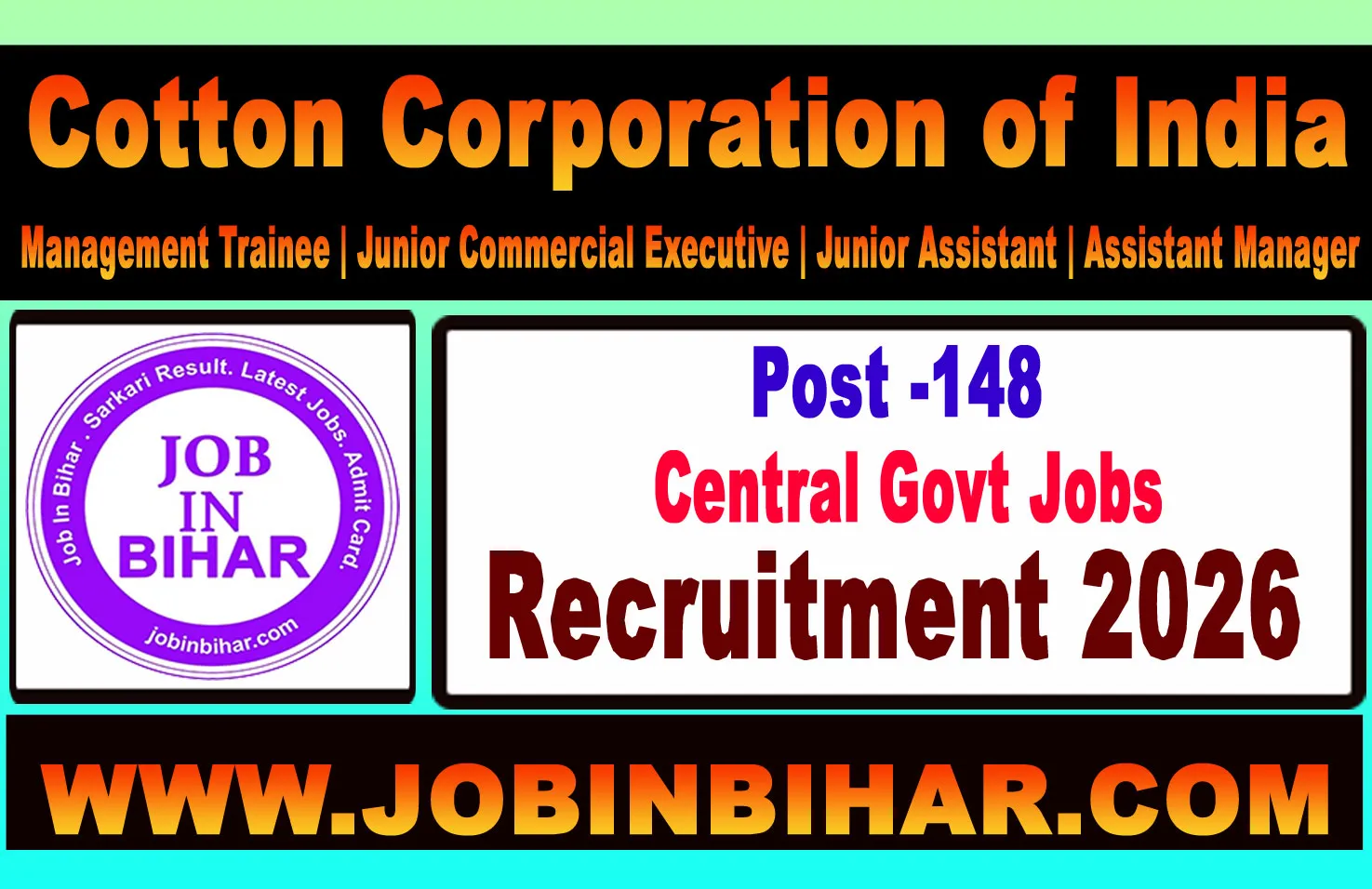 Cotton Corporation of India CCI Recruitment 2026