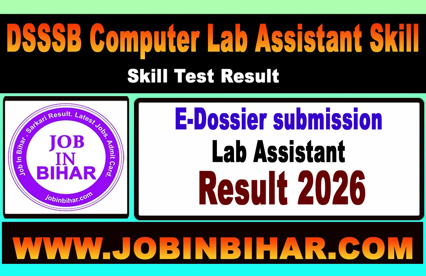 DSSSB Notice No 356 Computer Lab IT Assistant Result Update