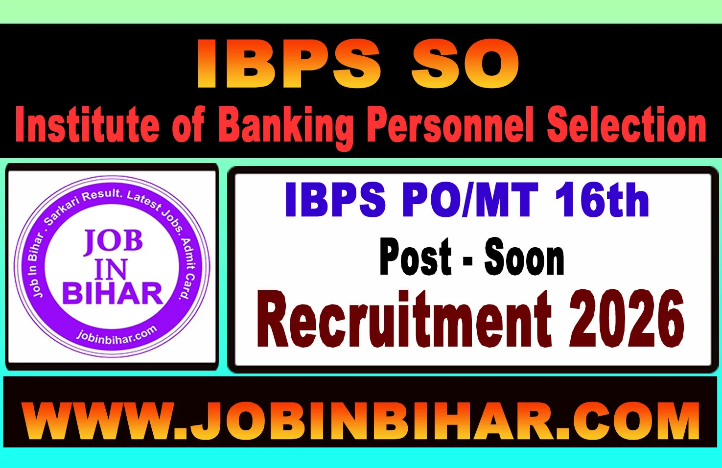 IBPS Probationary Officer PO MT 2026 Notification Notice