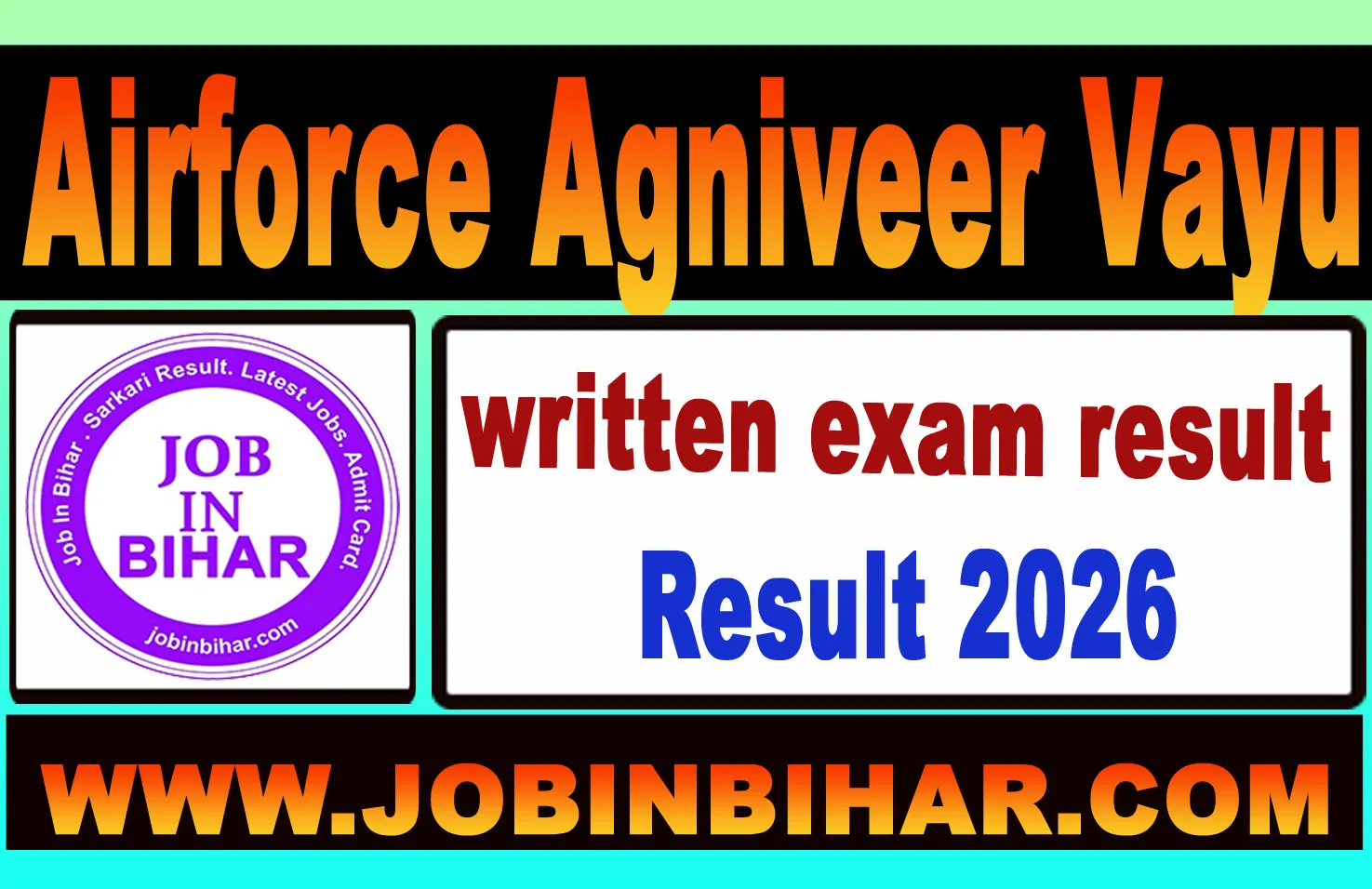Indian Air Force Agniveer Vayu Intake Result Login Page
