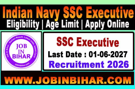 Indian Navy SSC Executive IT Recruitment 2026