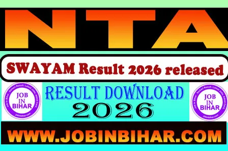 NTA SWAYAM Result 2026 Scorecard