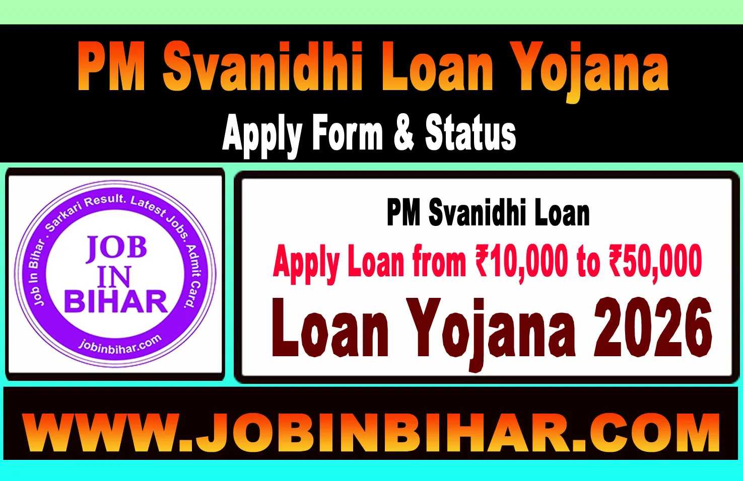 PM Svanidhi Loan Yojana Online Form and Status Dashboard