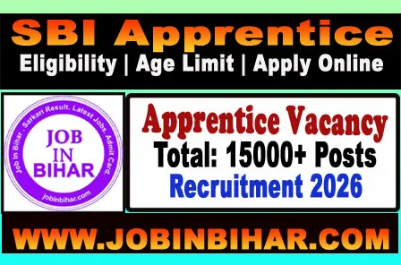 SBI Apprentice Recruitment 2026