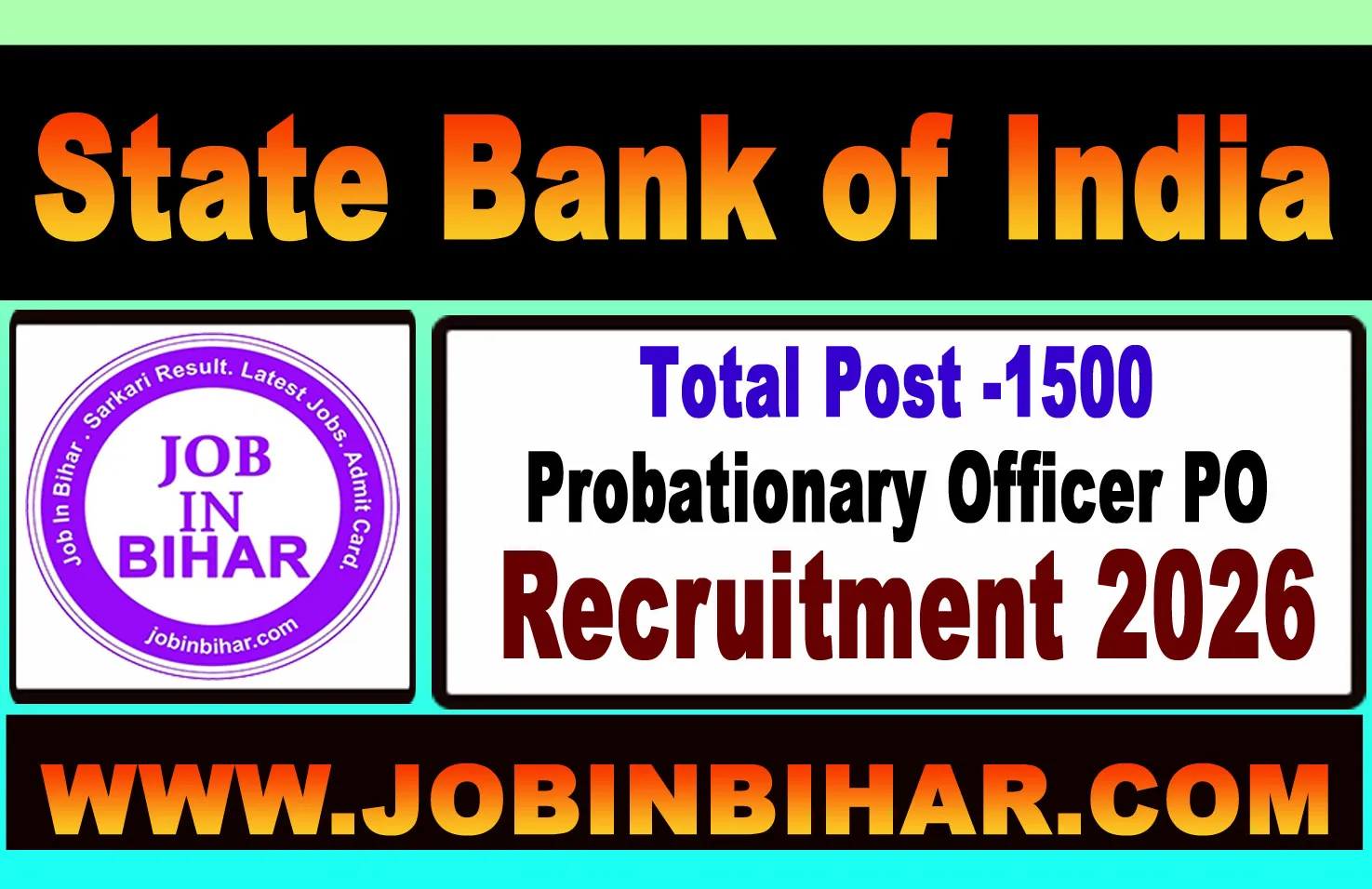 State Bank of India SBI PO Recruitment Portal Log In 2026