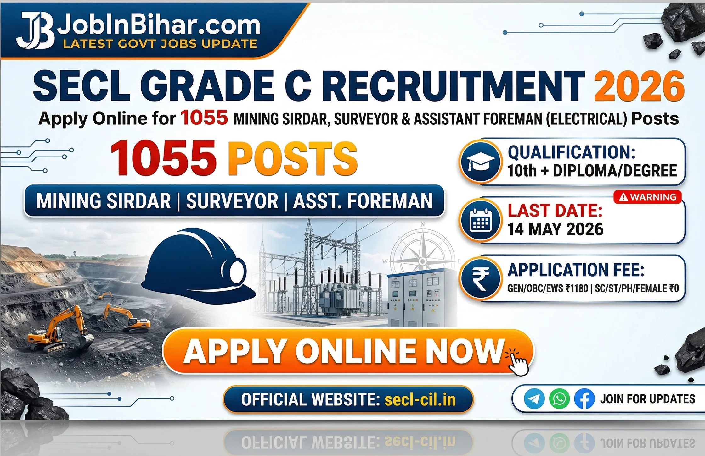 SECL Grade C Various Post Recruitment 2026 Official Notifica