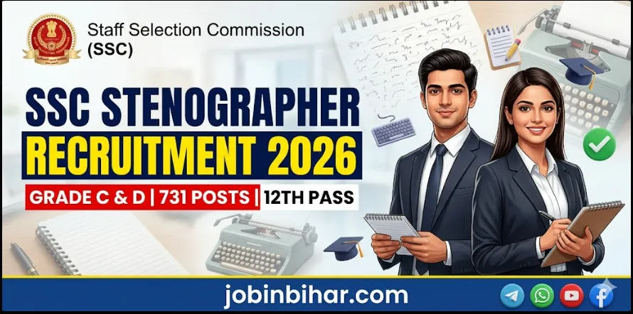 SSC Stenographer Recruitment 2026 Apply Online Grade C & D
